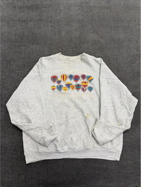 Tultex Maximum Sweats Albuquerque New Mexico Hot Air Balloon Crewneck Sweatshirt